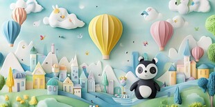 梦幻熊猫童话世界场景