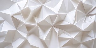 白色立体折纸纹理背景