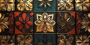 复古花纹瓷砖精美图案展示