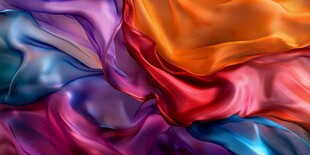 绚丽多彩的流动丝绸纹理