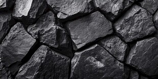 黑色石块堆砌纹理背景