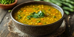 美味豌豆蔬菜汤 清新可口