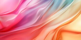 梦幻渐变流动彩色丝绸