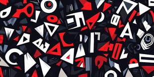 抽象几何字母图案背景