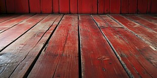 复古红色木质地板场景