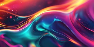 梦幻炫彩流体背景图案