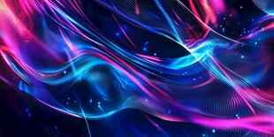 梦幻炫彩流动光影背景图