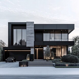 现代极简风豪华独栋别墅