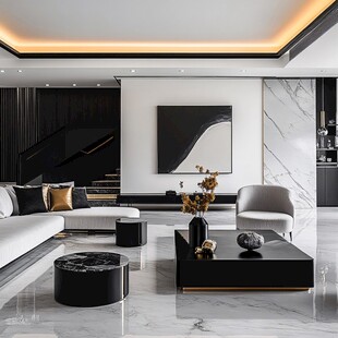 现代简约风客厅优雅空间