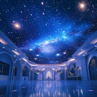 梦幻星空主题室内空间