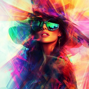 梦幻炫彩时尚女性形象