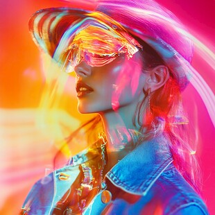 梦幻炫彩时尚女性形象