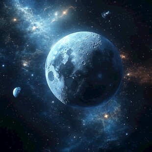 梦幻宇宙中的月球与星球