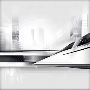 未来科技城市抽象背景图