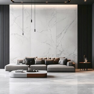 现代简约大理石客厅设计