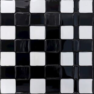 黑白方块马赛克瓷砖纹理