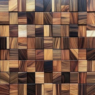 木纹方块拼接装饰图案