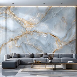 轻奢大理石客厅墙面装饰