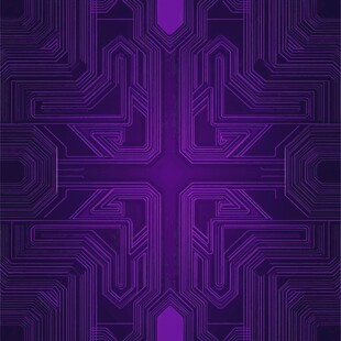 紫色科技风几何线条图案