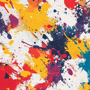 多彩泼墨艺术背景图