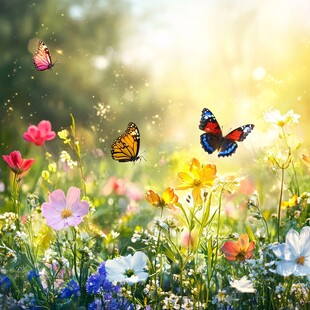 蝶舞繁花间 共赴春日浪漫