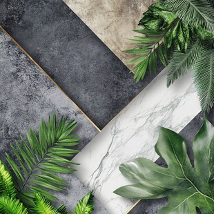 自然绿植与多样材质的搭配