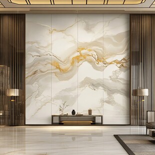 奢华大理石背景墙客厅空间