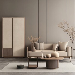 简约风客厅家具装饰展示
