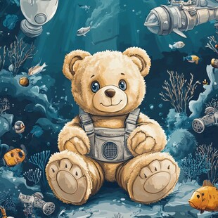 潜水小熊的海底奇幻之旅