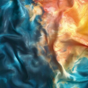 多彩褶皱布料纹理特写