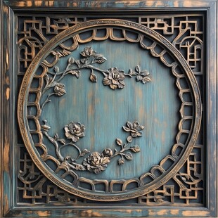 中式雕花木板 古典雅致风