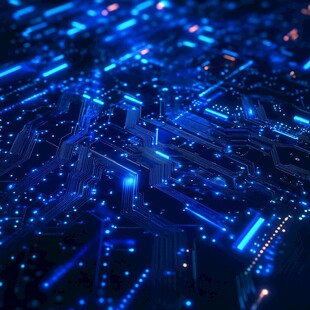 科技感十足的电路板场景