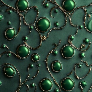 祖母绿宝石金属装饰纹理