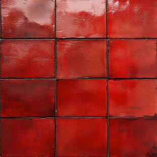 红色复古瓷砖墙面纹理