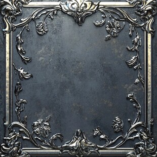 复古金属雕花边框背景