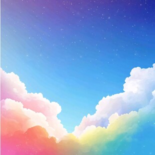 梦幻星空下的绚烂云海