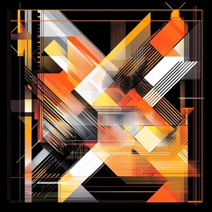 几何抽象艺术图案设计