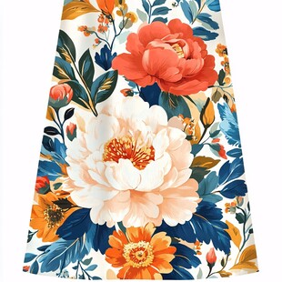 花卉印花裙 多彩清新图案