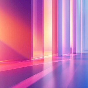 梦幻炫彩光线空间背景