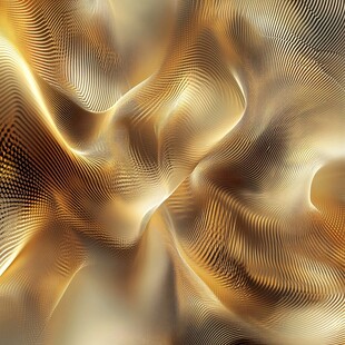 金色动感线条抽象艺术背景