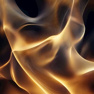 流动炫光金色抽象纹理图案