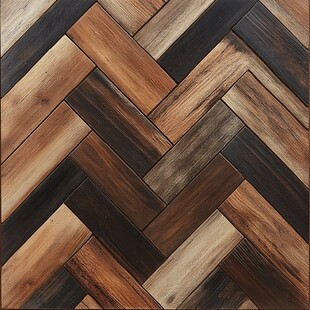 人字拼木地板纹理特写