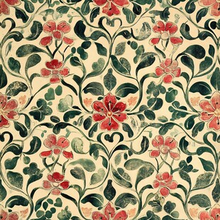 复古花卉植物图案纹理