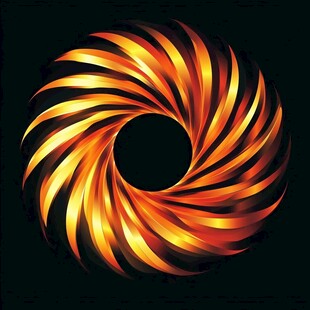 炫彩火焰旋涡图案设计