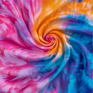 绚丽多彩的螺旋染色织物