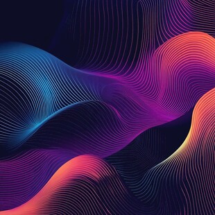 炫彩动感线条抽象背景图