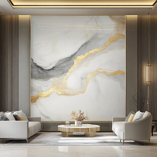 现代轻奢风大理石纹理客厅