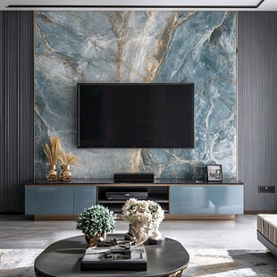 现代风客厅电视背景墙设计