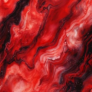 红色流体抽象艺术纹理图