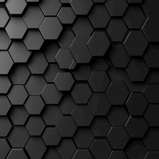 黑色六边形立体纹理背景